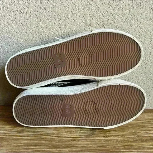 Madewell Sidewalk Low-Top Sneakers Suede Size 7.5 M Black Leopard & Sparkle - Picture 9 of 10